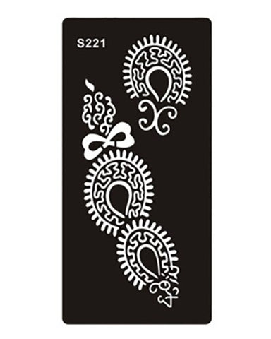 1pcs Body Paint Mehndi Indian Henna Tattoo Stencils,Temporary Glitter Airbrush Henna Tattoo Templates Stencil for Hand Painting