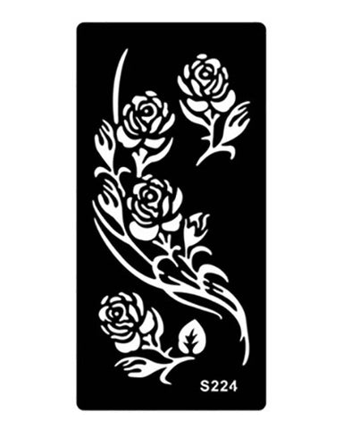 1pcs Body Paint Mehndi Indian Henna Tattoo Stencils,Temporary Glitter Airbrush Henna Tattoo Templates Stencil for Hand Painting