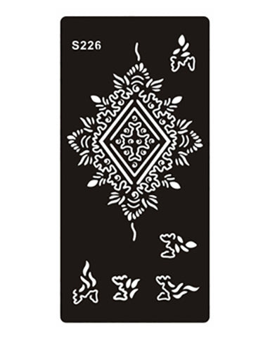 1pcs Body Paint Mehndi Indian Henna Tattoo Stencils,Temporary Glitter Airbrush Henna Tattoo Templates Stencil for Hand Painting