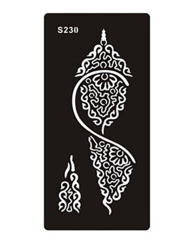 1pcs Body Paint Mehndi Indian Henna Tattoo Stencils,Temporary Glitter Airbrush Henna Tattoo Templates Stencil for Hand Painting