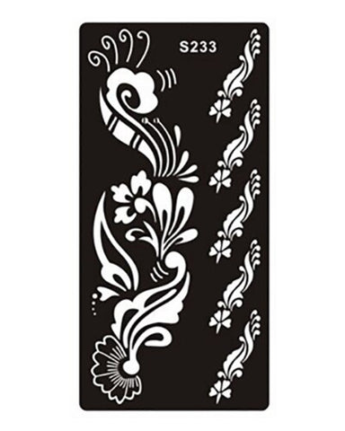 1pcs Body Paint Mehndi Indian Henna Tattoo Stencils,Temporary Glitter Airbrush Henna Tattoo Templates Stencil for Hand Painting