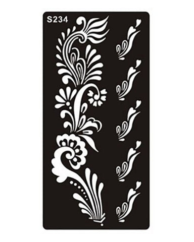 1pcs Body Paint Mehndi Indian Henna Tattoo Stencils,Temporary Glitter Airbrush Henna Tattoo Templates Stencil for Hand Painting