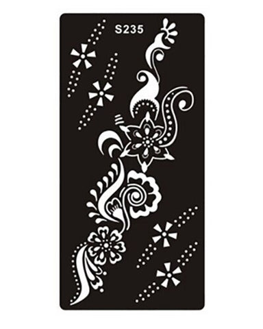 1pcs Body Paint Mehndi Indian Henna Tattoo Stencils,Temporary Glitter Airbrush Henna Tattoo Templates Stencil for Hand Painting