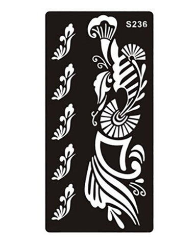 1pcs Body Paint Mehndi Indian Henna Tattoo Stencils,Temporary Glitter Airbrush Henna Tattoo Templates Stencil for Hand Painting