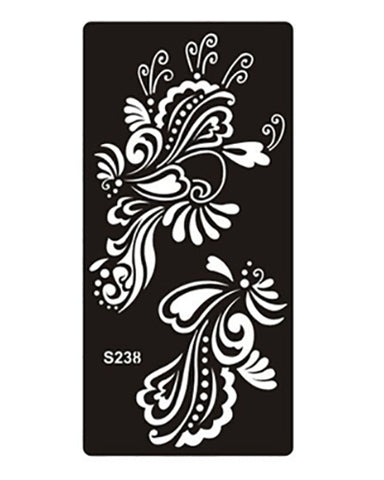 1pcs Body Paint Mehndi Indian Henna Tattoo Stencils,Temporary Glitter Airbrush Henna Tattoo Templates Stencil for Hand Painting