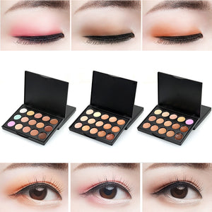 Popfeel Hot 15 Colors Concealer Makeup Palette Face Foundation Contour Primer Smooth Concealer Cream Palette Cosmetics TSLM2