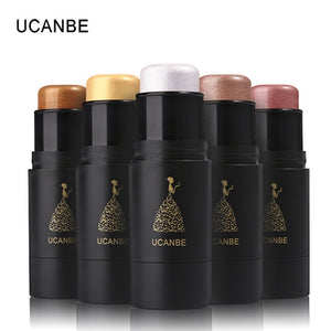 UCANBE Brand 6 Colors Face 3D Contour Highlighter Bronzer Stick Makeup Pen Shimmer Brighten Skin Highlighting Concealer Cosmetic