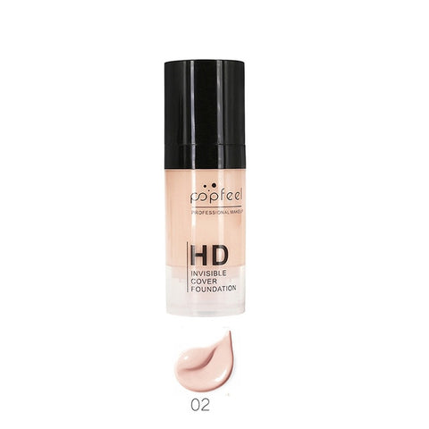 Popfeel Brand Professional Full Cover Face Makeup Concealer Base Foundation Liquid Concealer Contour Cosmetics Facial Make Up