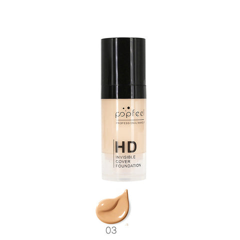 Popfeel Brand Professional Full Cover Face Makeup Concealer Base Foundation Liquid Concealer Contour Cosmetics Facial Make Up