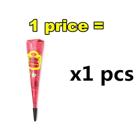 Nu-TATY Body painting Ladies Fashion Mehndi Henna Paste Cone Temporary Tattoo Makeup Tool 100% Safe Waterproof tatoo