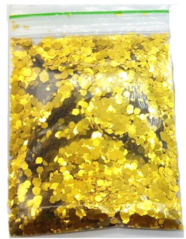 Chunky Metallic, Iridescent Cosmetic Glitter Mix For Festival & Creative Makeup, Slime and Crafts, 50g  | Body Glitter 25 Colors