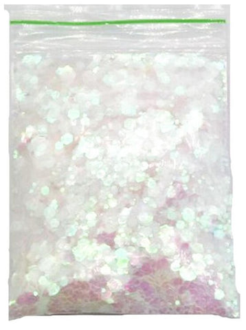 Chunky Metallic, Iridescent Cosmetic Glitter Mix For Festival & Creative Makeup, Slime and Crafts, 50g  | Body Glitter 25 Colors