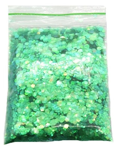 Chunky Metallic, Iridescent Cosmetic Glitter Mix For Festival & Creative Makeup, Slime and Crafts, 50g  | Body Glitter 25 Colors