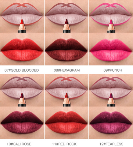 6pcs/set 36 Colors Nude lip liner Matte Lipliner Pencil Waterproof Lip Set Focallure Makeup Product Brown Women Beauty