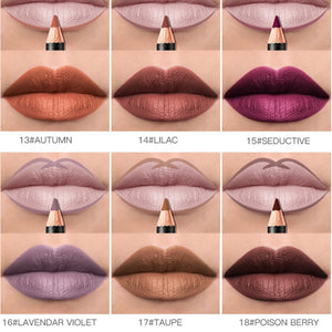 6pcs/set 36 Colors Nude lip liner Matte Lipliner Pencil Waterproof Lip Set Focallure Makeup Product Brown Women Beauty