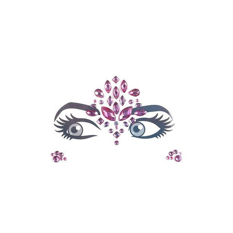 1PC Christmas DIY Eyebrow Face Body Art Adhesive Crystal Glitter Jewels Festival Party Eye Tattoo Stickers Makeup Xmas Decor 40