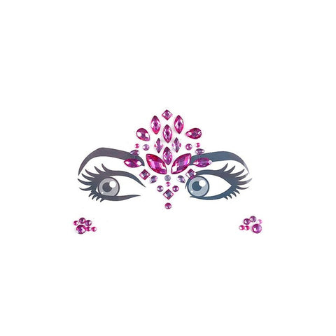 1PC Christmas DIY Eyebrow Face Body Art Adhesive Crystal Glitter Jewels Festival Party Eye Tattoo Stickers Makeup Xmas Decor 40