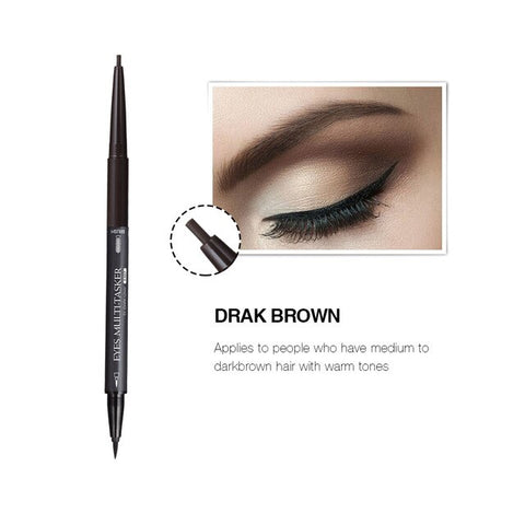 Menow makeup set multifuction eyebrow eyeliner pencil with brush waterproof long lasting black coffee eyebrow pomade MN067