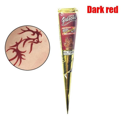 1Pcs Indian Henna Tattoo Paste Cone Body Paint  Temporary Mehndi Henna Tattoo body art Sticker Mehndi Body Paint