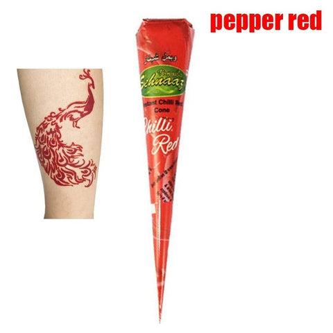 1Pcs Indian Henna Tattoo Paste Cone Body Paint  Temporary Mehndi Henna Tattoo body art Sticker Mehndi Body Paint